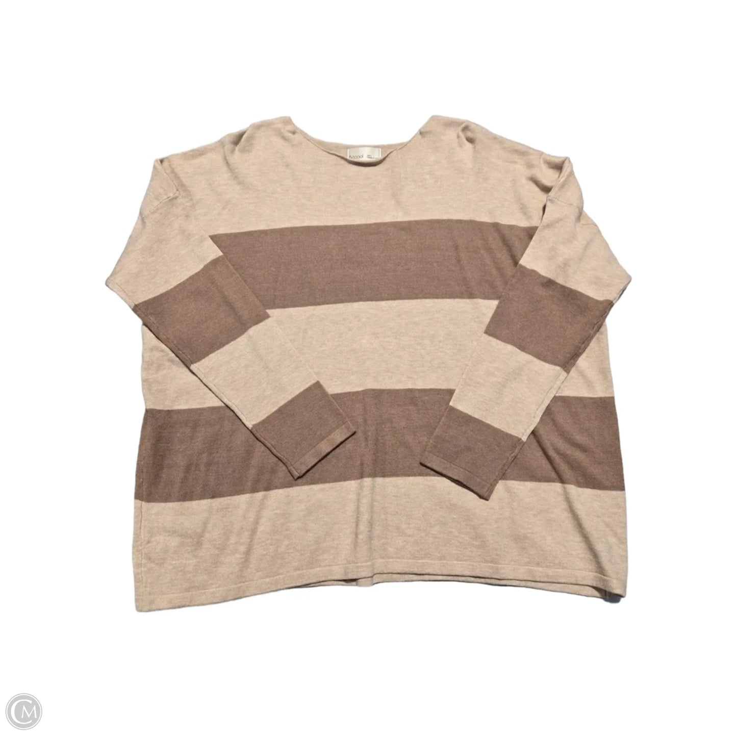 Sweater By Be Cool In Tan, Size: L