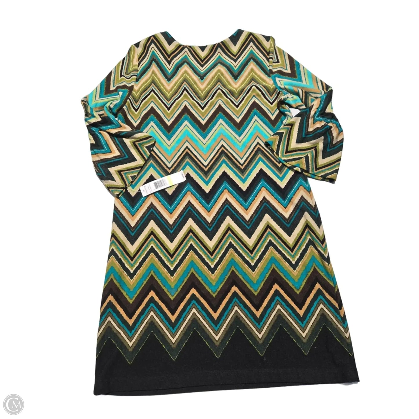 Dress Casual Short By Madison Leigh In Green & Tan, Size: Xl
