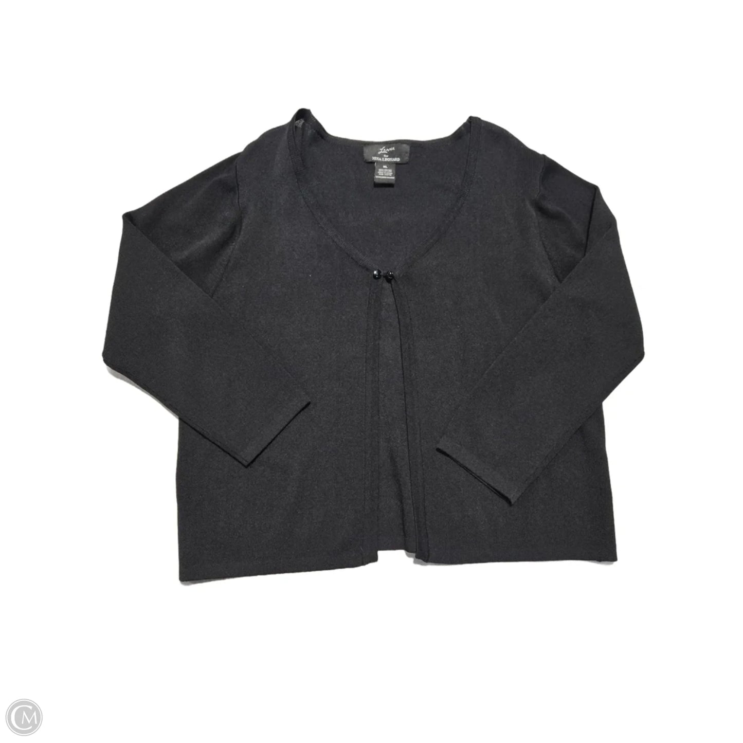 Cardigan By Nina Leonard In Black, Size: Xl
