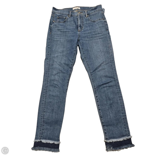 Jeans Skinny By Loft In Blue Denim, Size: 4