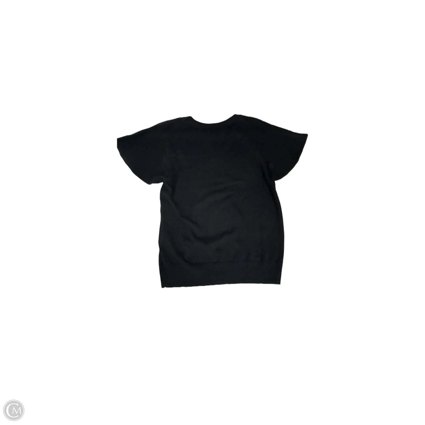 Sweater Short Sleeve By Banana Republic In Black, Size: S