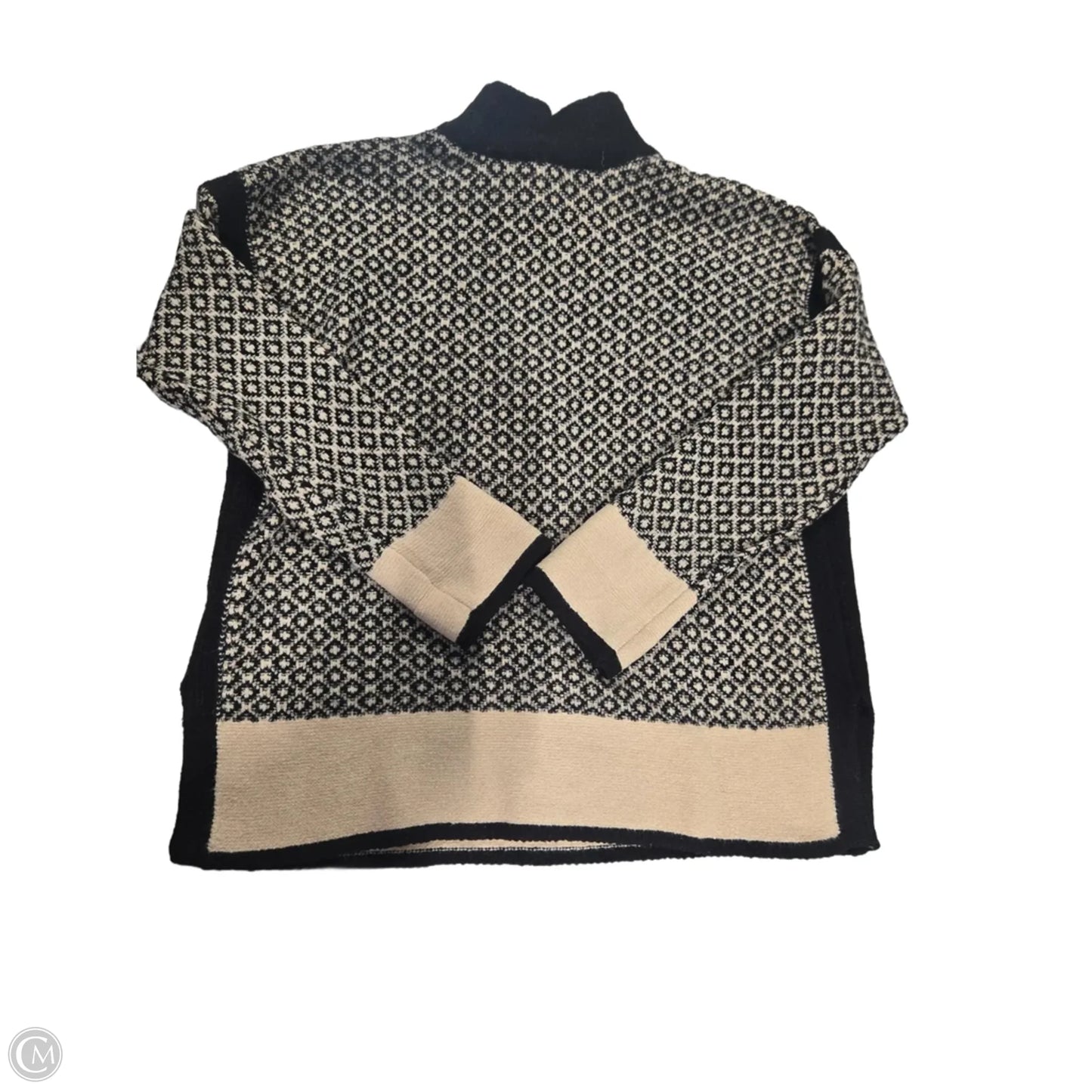 Sweater By J. Jill In Black & Tan, Size: M