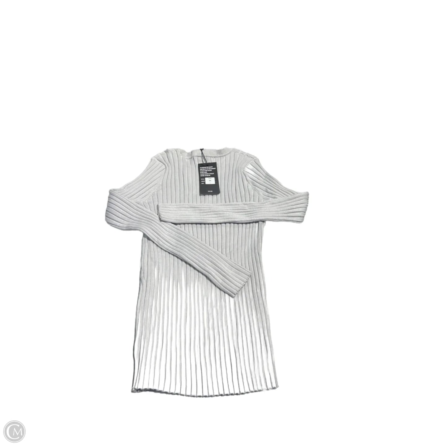 Top Long Sleeve By Cmc In Grey, Size: L