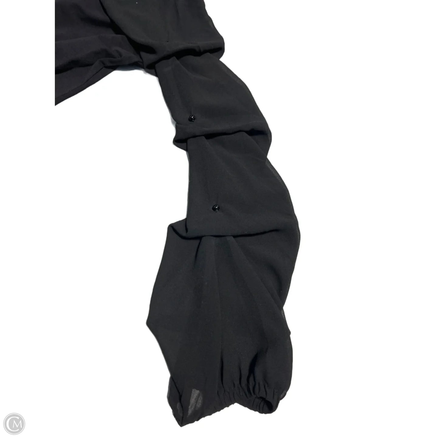 Top Long Sleeve By Cmc In Black, Size: M