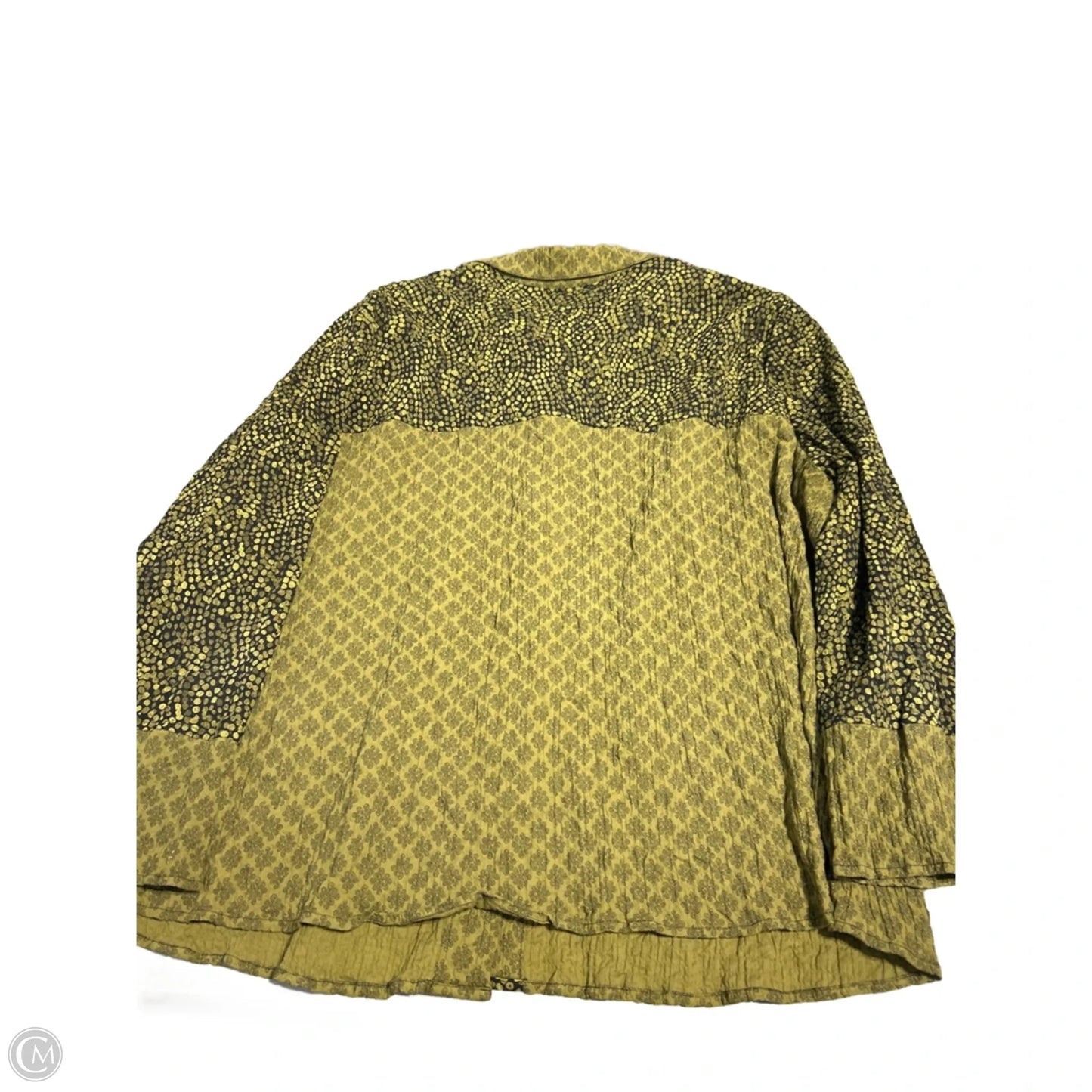 Top Long Sleeve By Habitat In Black & Green, Size: Xxl