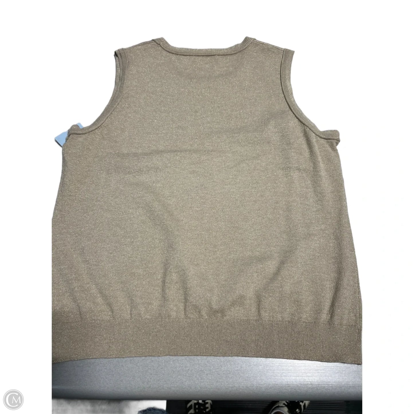 Tank Top By Calvin Klein In Gold, Size: Xl