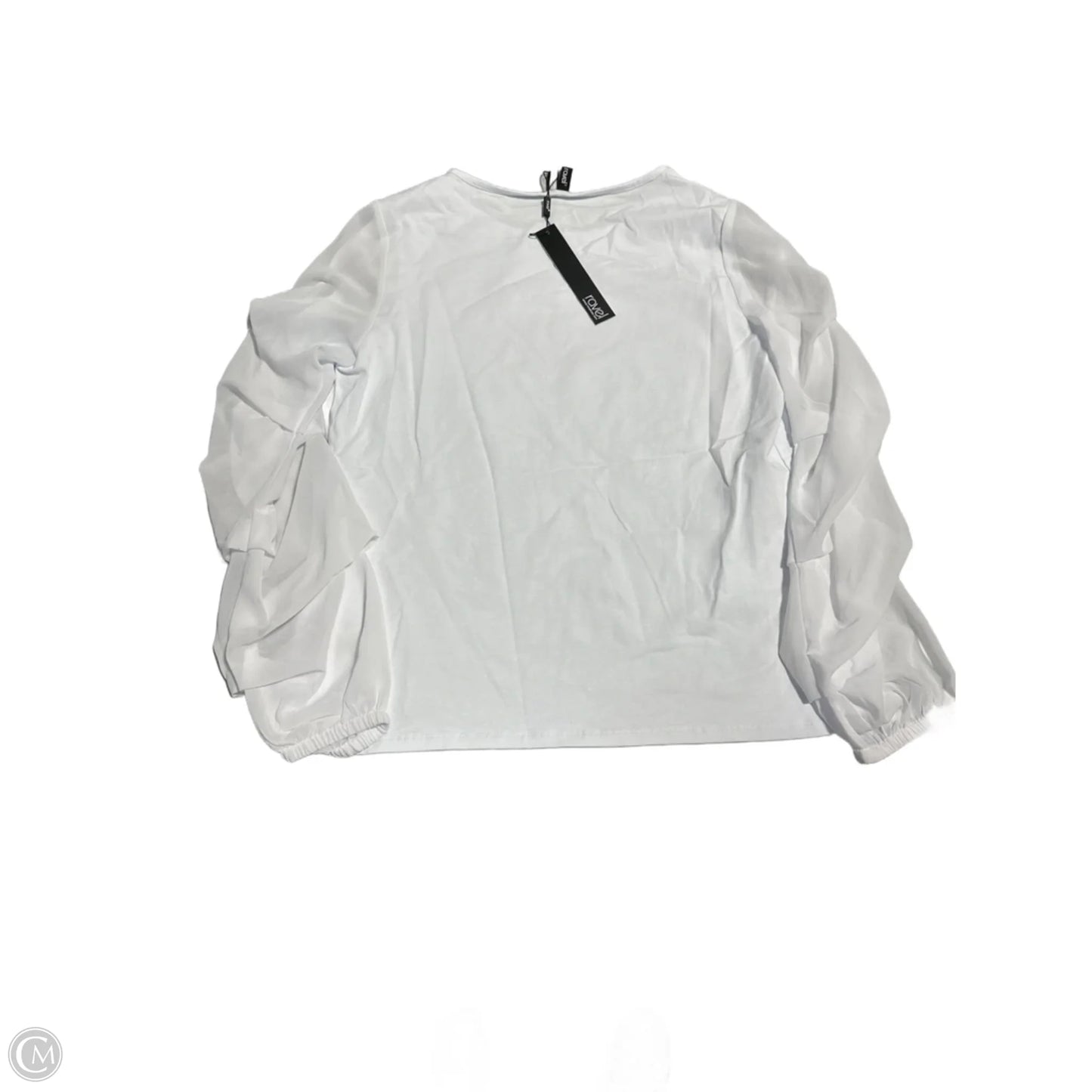 Top Long Sleeve By Cmb In White, Size: Sp