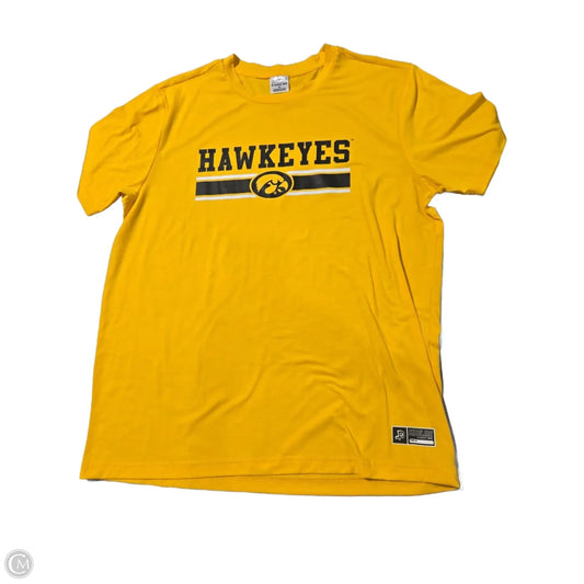 Top Short Sleeve By Cme In Gold, Size: Xl