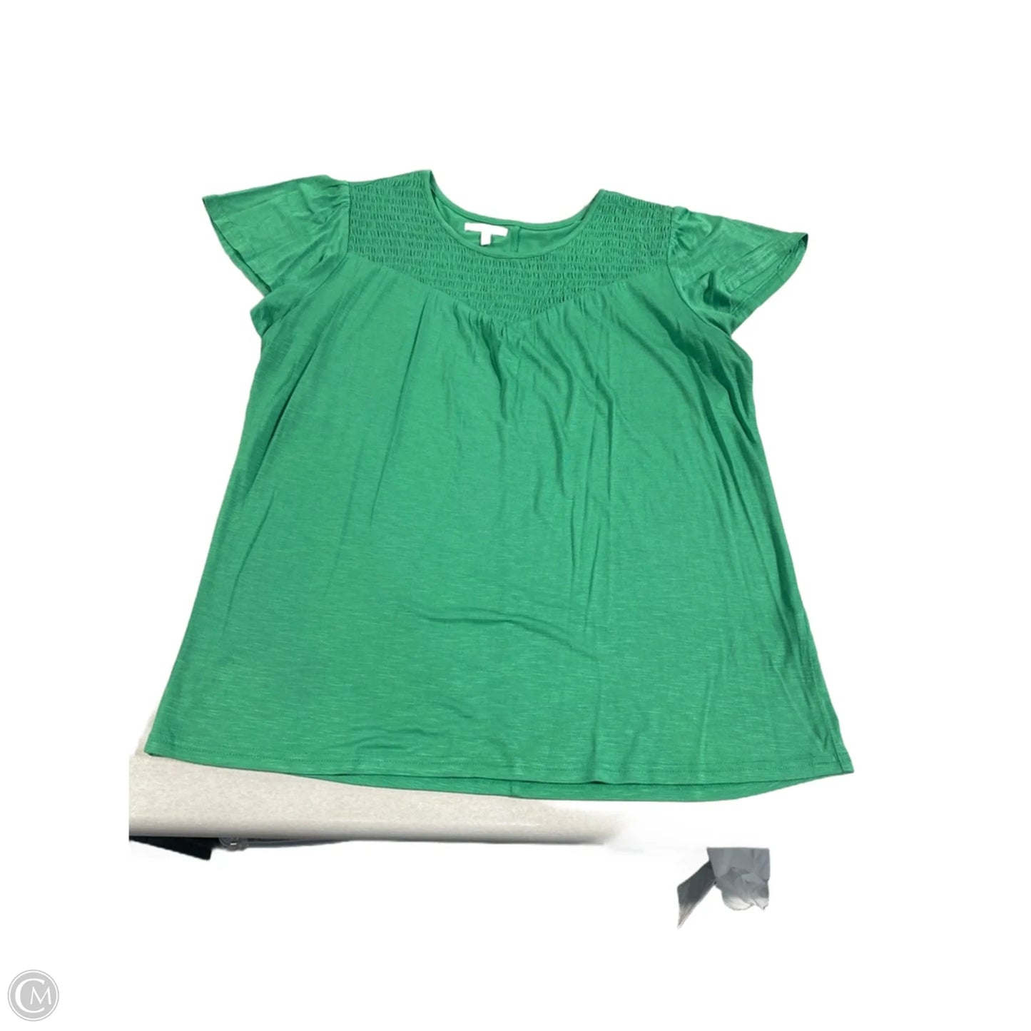Top Short Sleeve Basic By Maurices In Green, Size: L