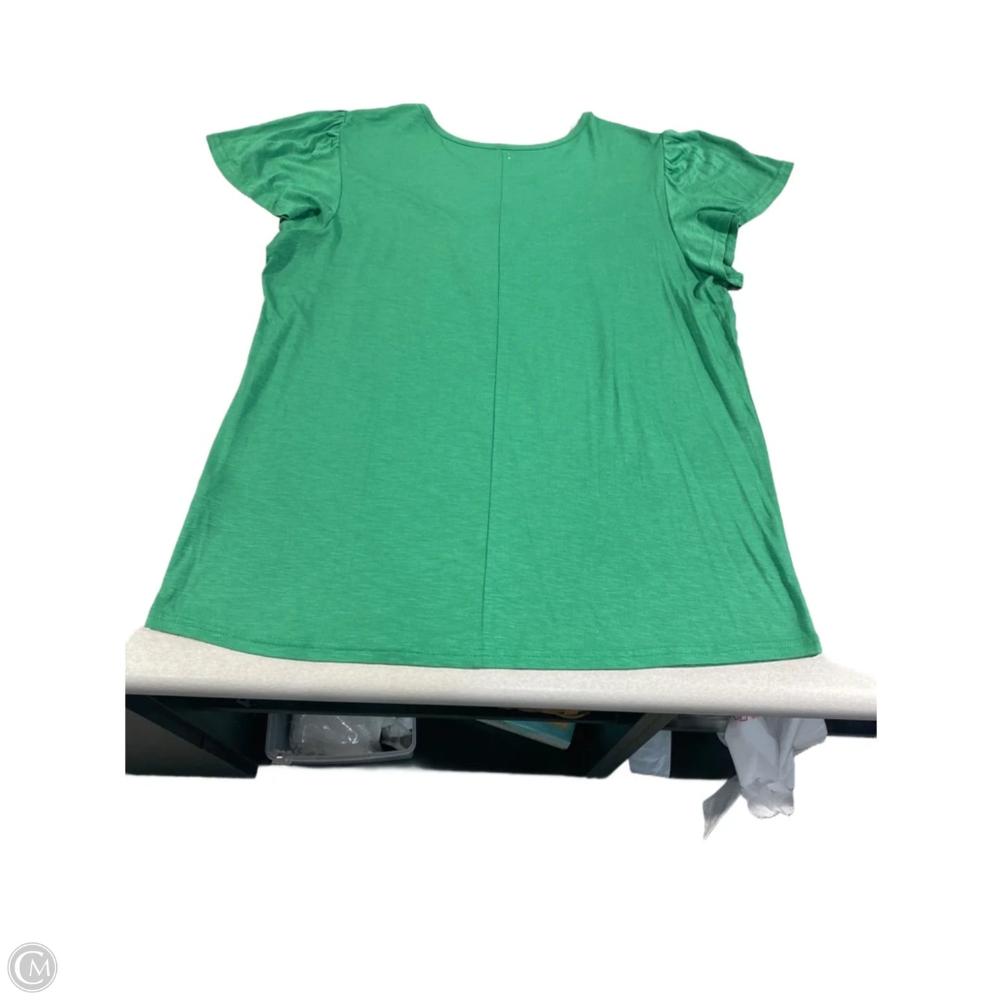 Top Short Sleeve Basic By Maurices In Green, Size: L