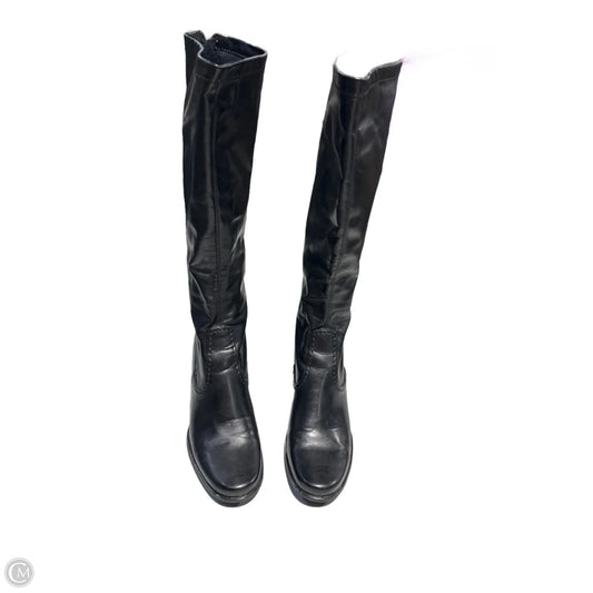 Boots Knee Heels By Franco Sarto In Black, Size: 9