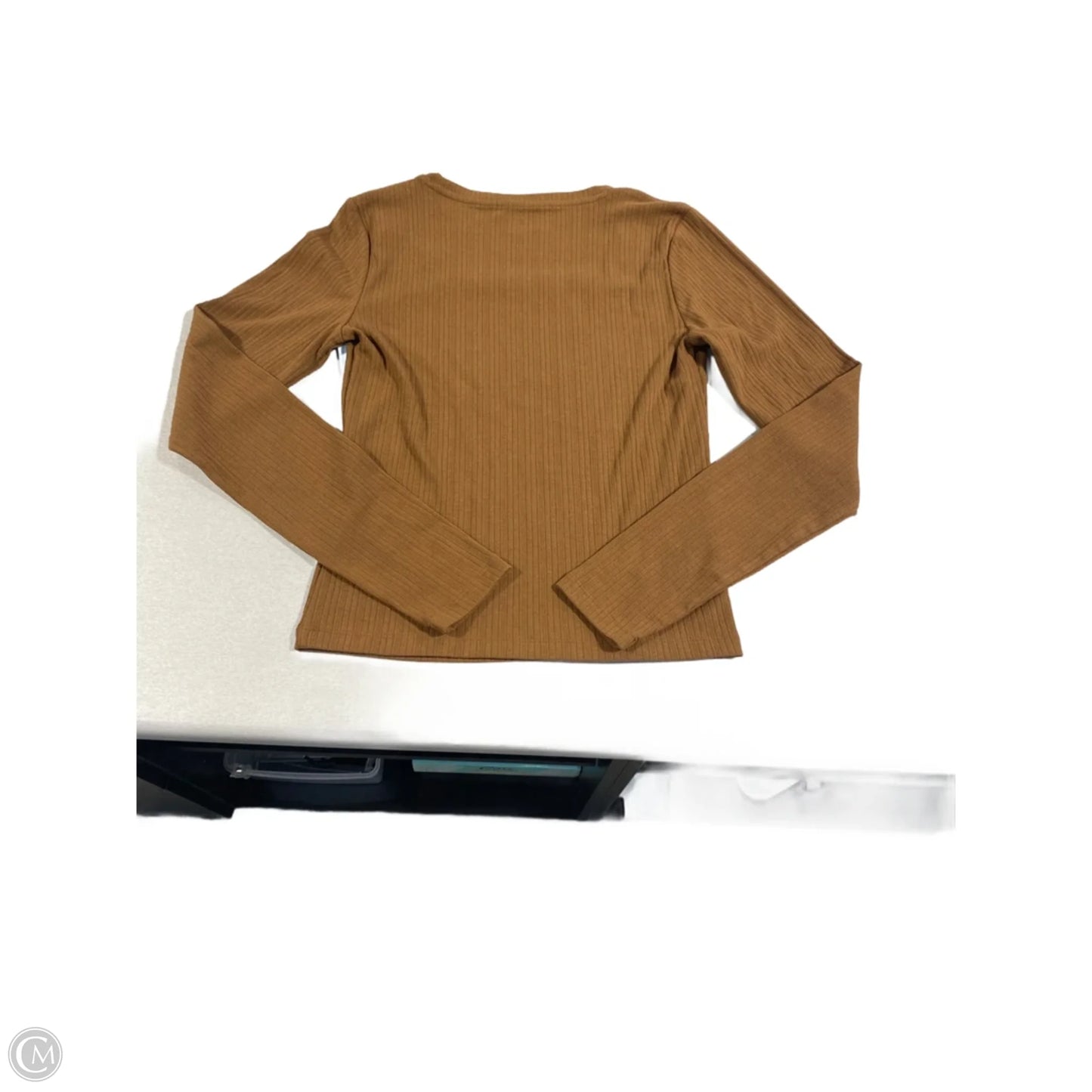 Top Long Sleeve By Old Navy In Brown, Size: M