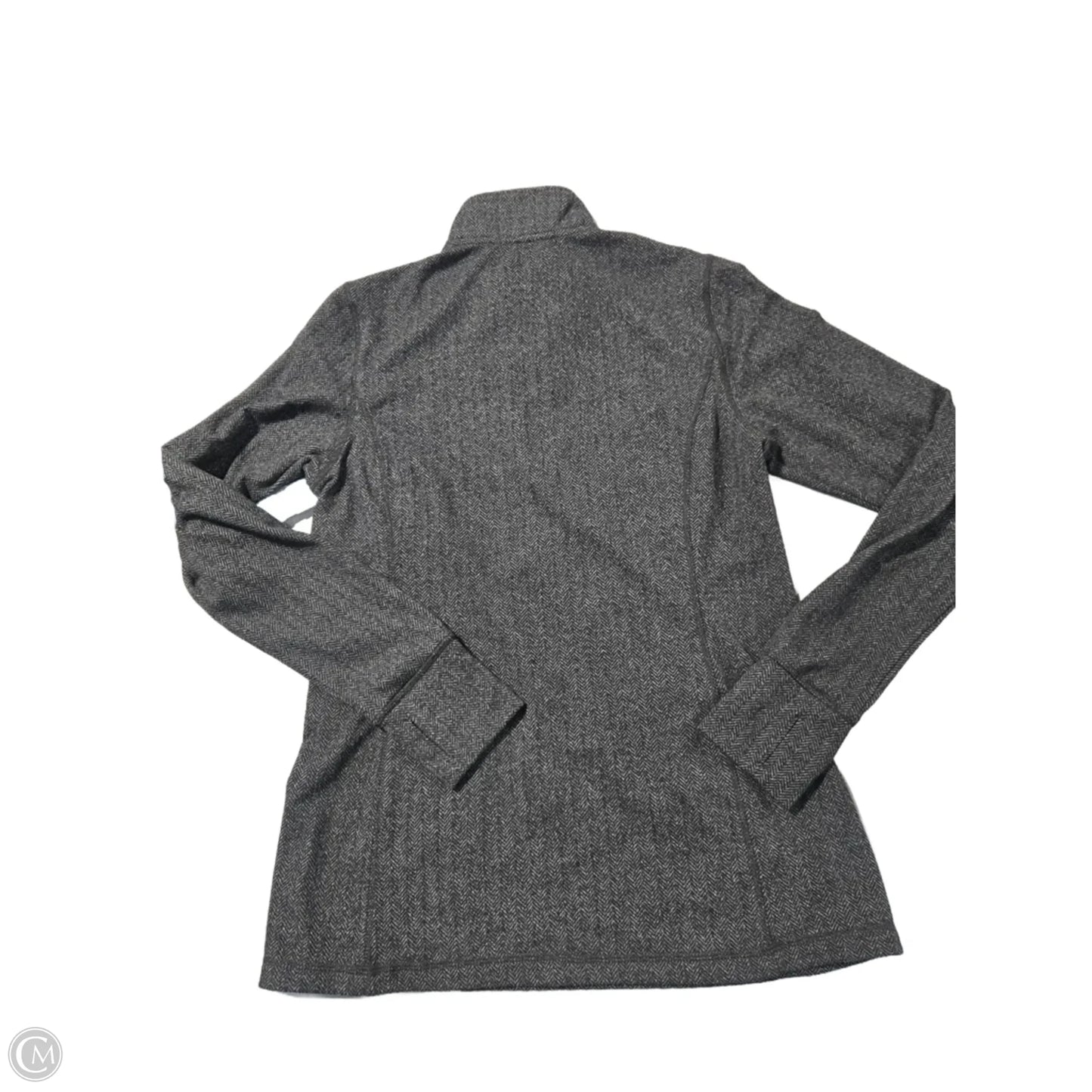 Top Long Sleeve By Cme In Grey, Size: L