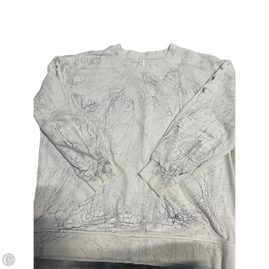 Athletic Sweatshirt Crewneck By Lululemon In White, Size: L