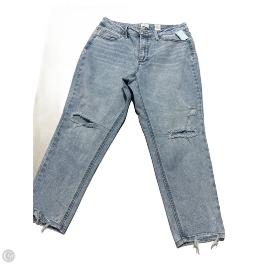 Jeans Straight By Time And Tru In Blue Denim, Size: 12