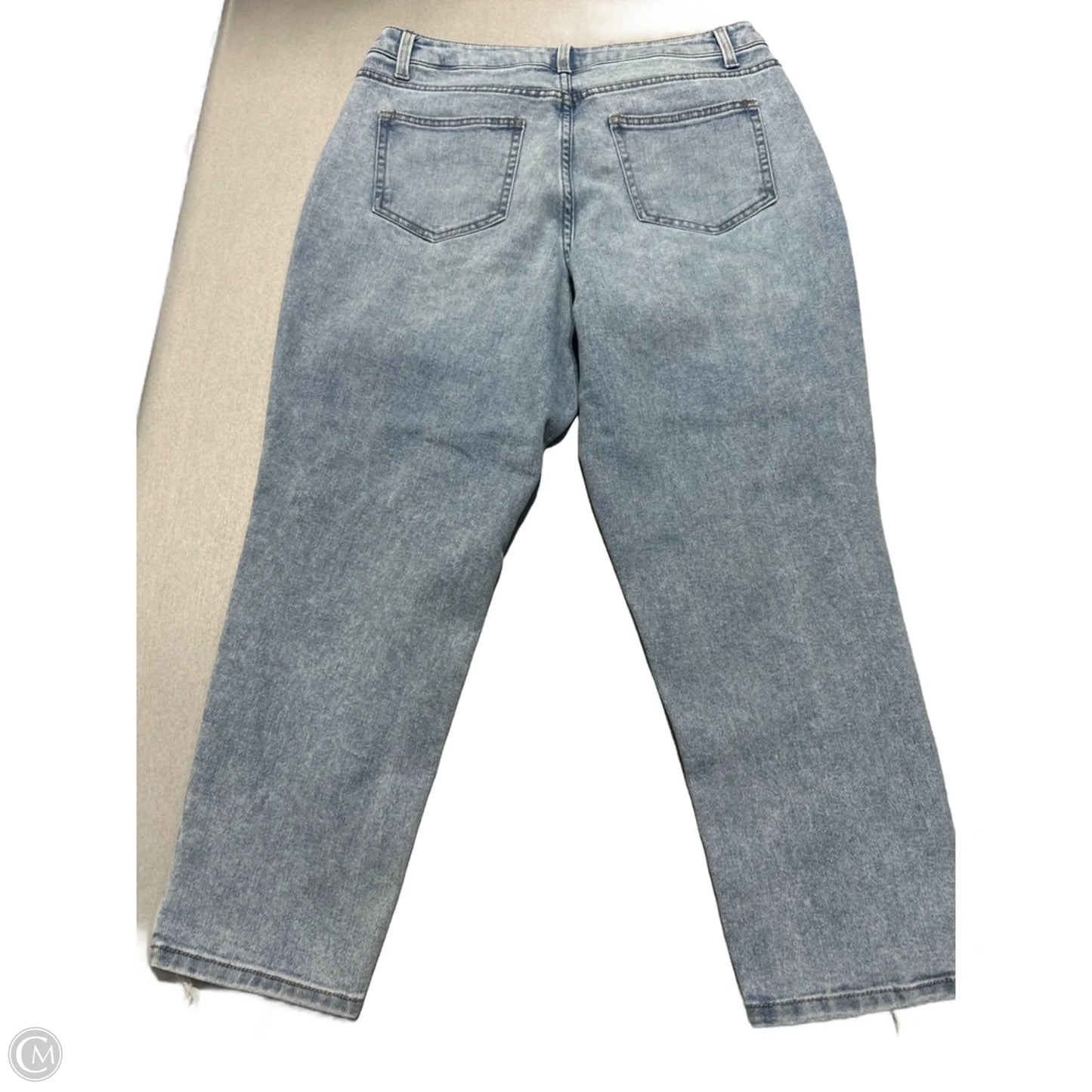 Jeans Straight By Time And Tru In Blue Denim, Size: 12