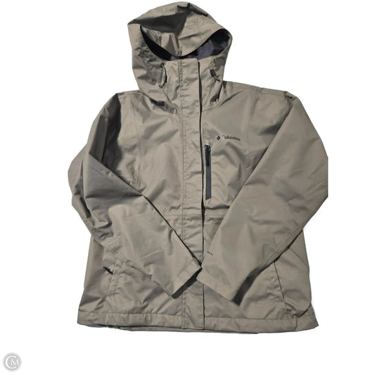 Jacket Windbreaker By Columbia In Green, Size: M