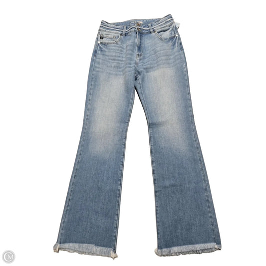 Jeans Flared By Kancan In Blue Denim, Size: 10