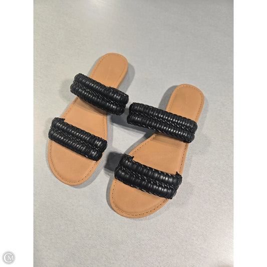 Sandals Flats By Universal Thread In Black, Size: 9