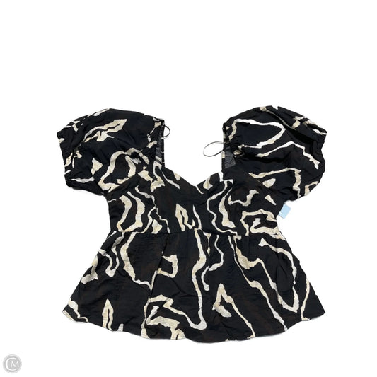 Top Short Sleeve By Nine West In Black, Size: Xl