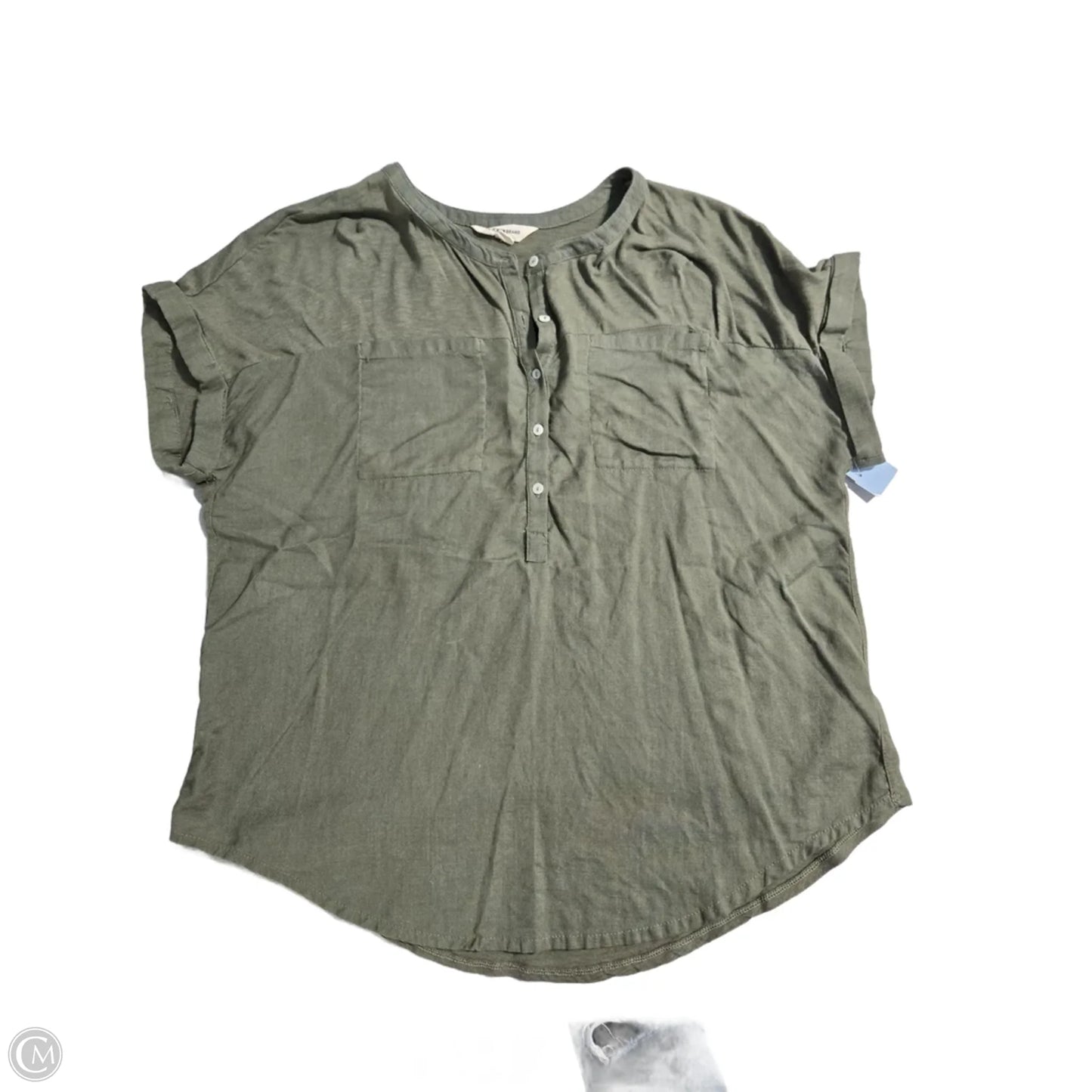 Top Short Sleeve By Lucky Brand In Green, Size: L