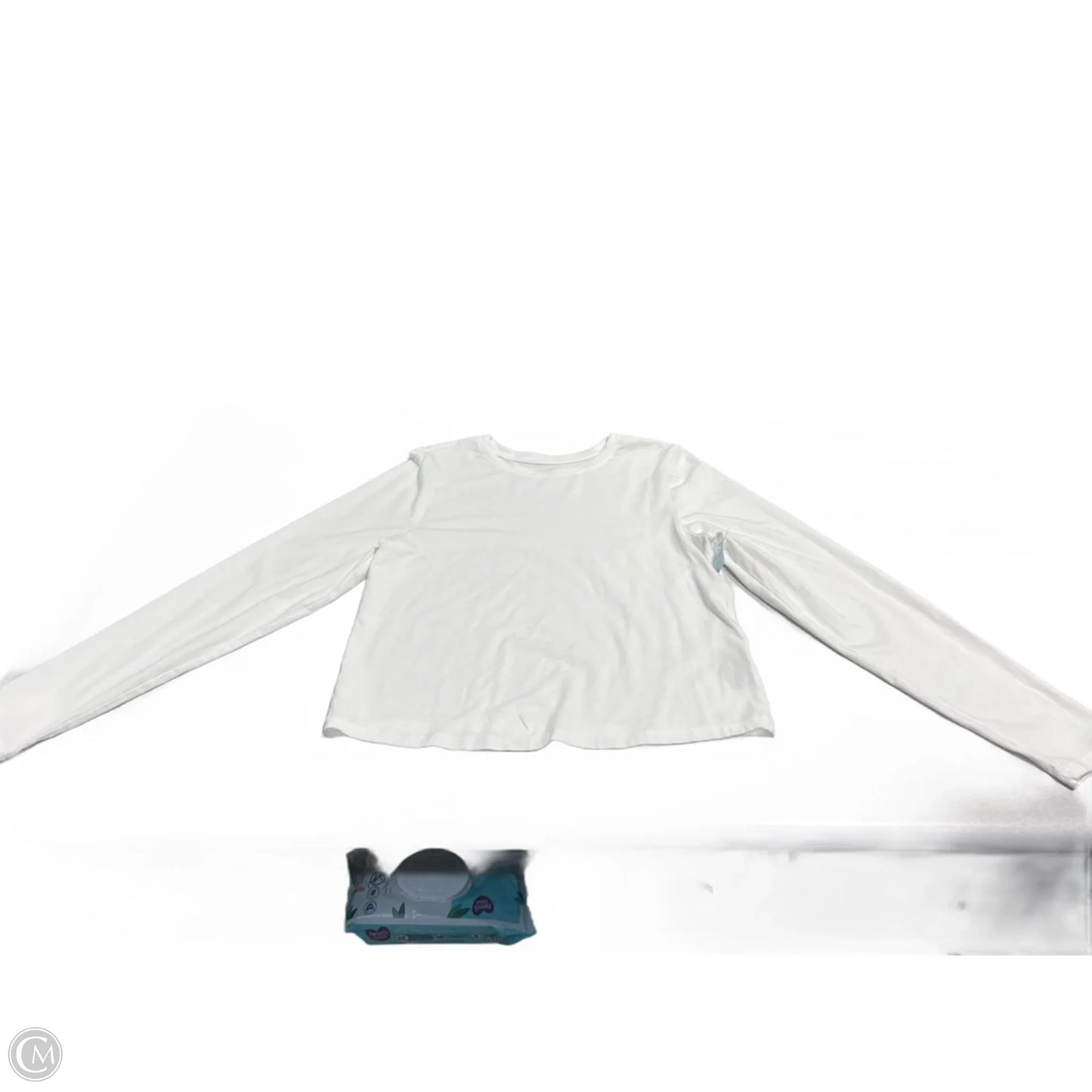 Top Long Sleeve By Old Navy In White, Size: L