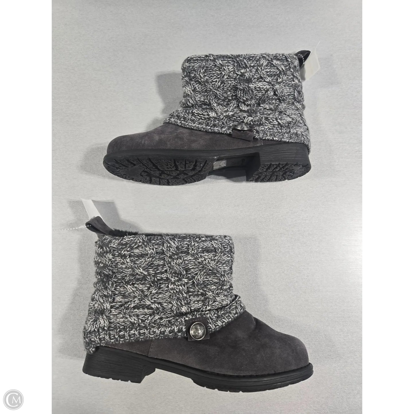 Boots Ankle Flats By Cmc In Grey, Size: 9