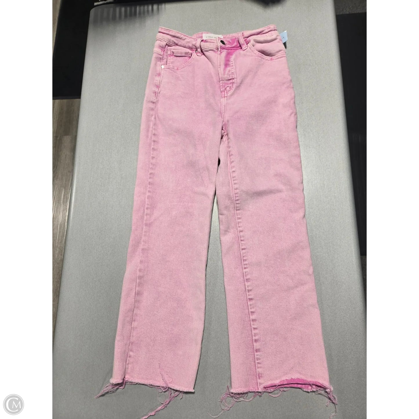 Jeans Straight By Risen In Pink Denim, Size: 8