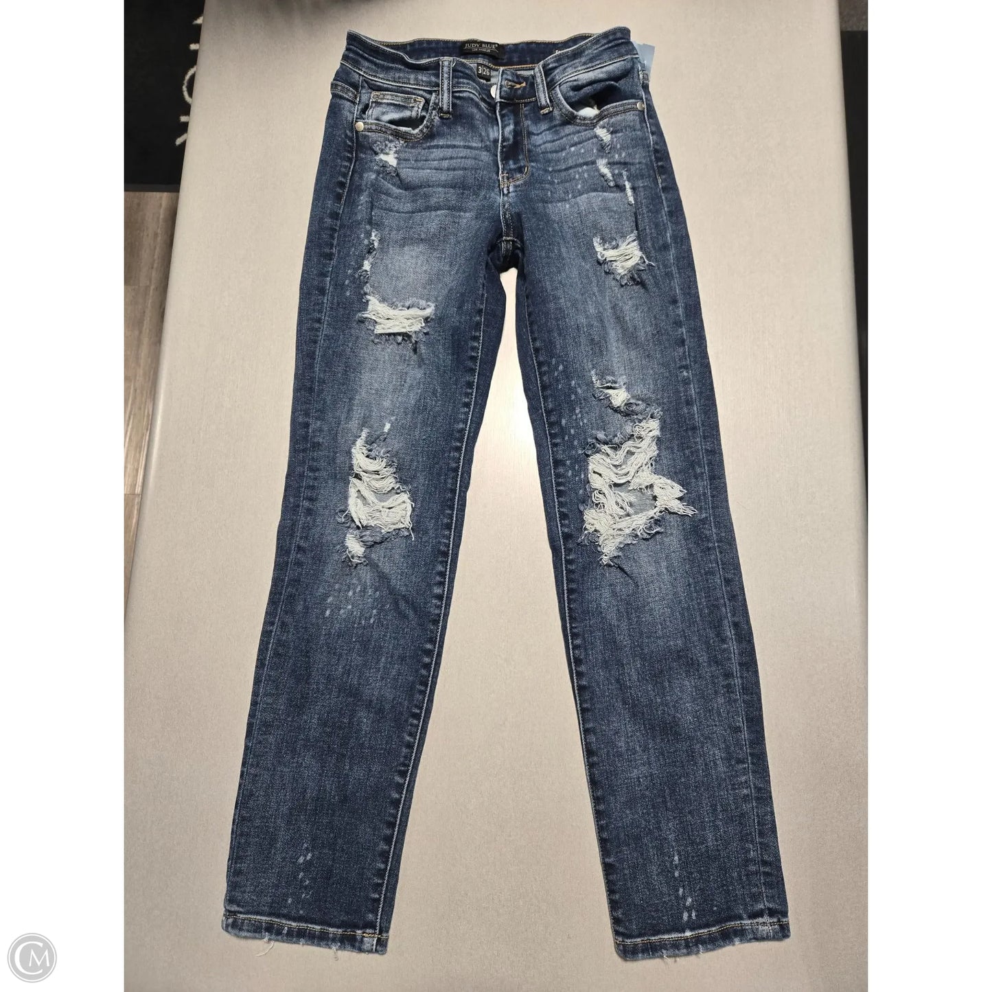 Jeans Boyfriend By Judy Blue In Blue Denim, Size: 2