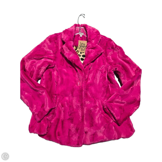 Jacket Faux Fur & Sherpa By Ivy Jane In Pink, Size: S