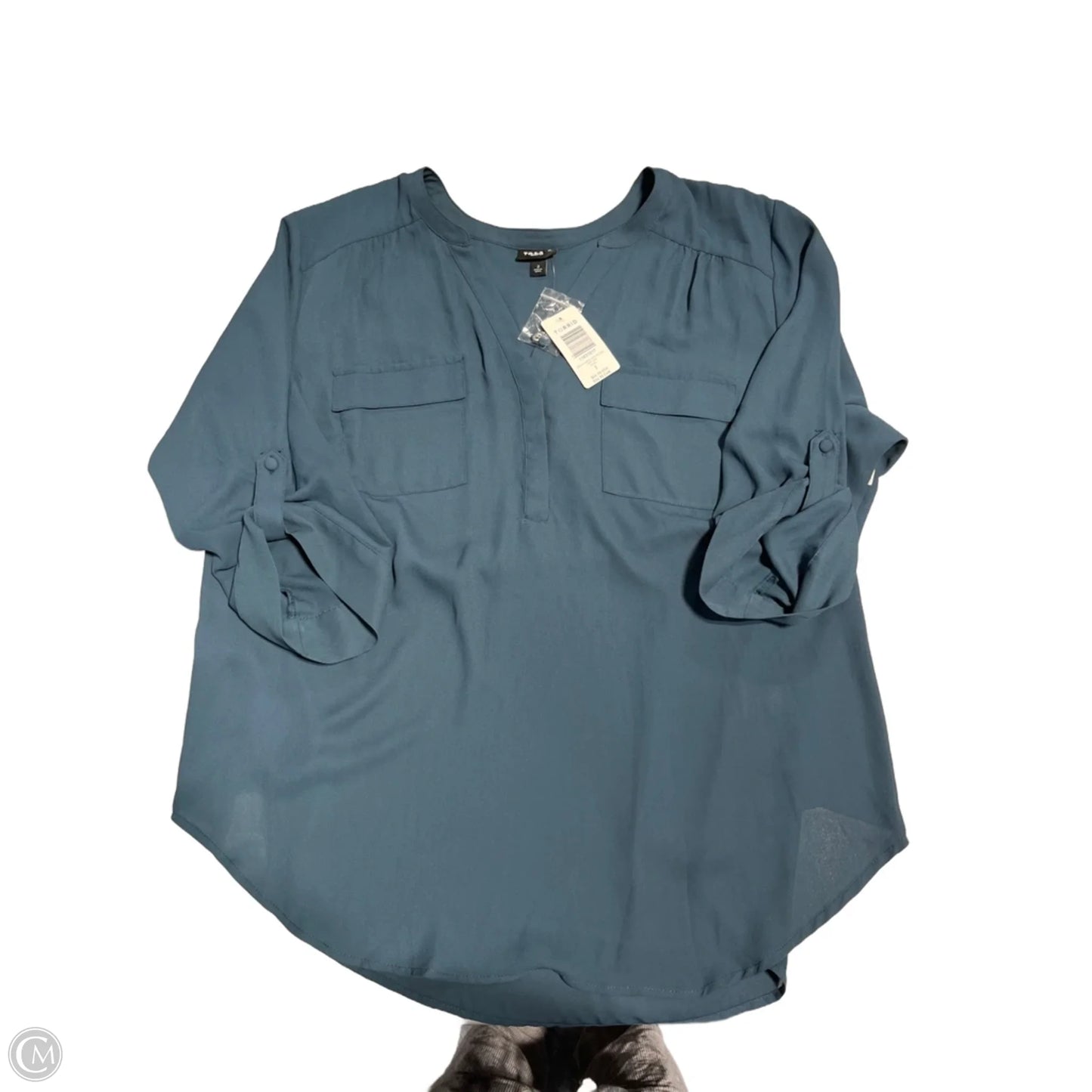 Top Short Sleeve By Torrid In Blue, Size: 2x