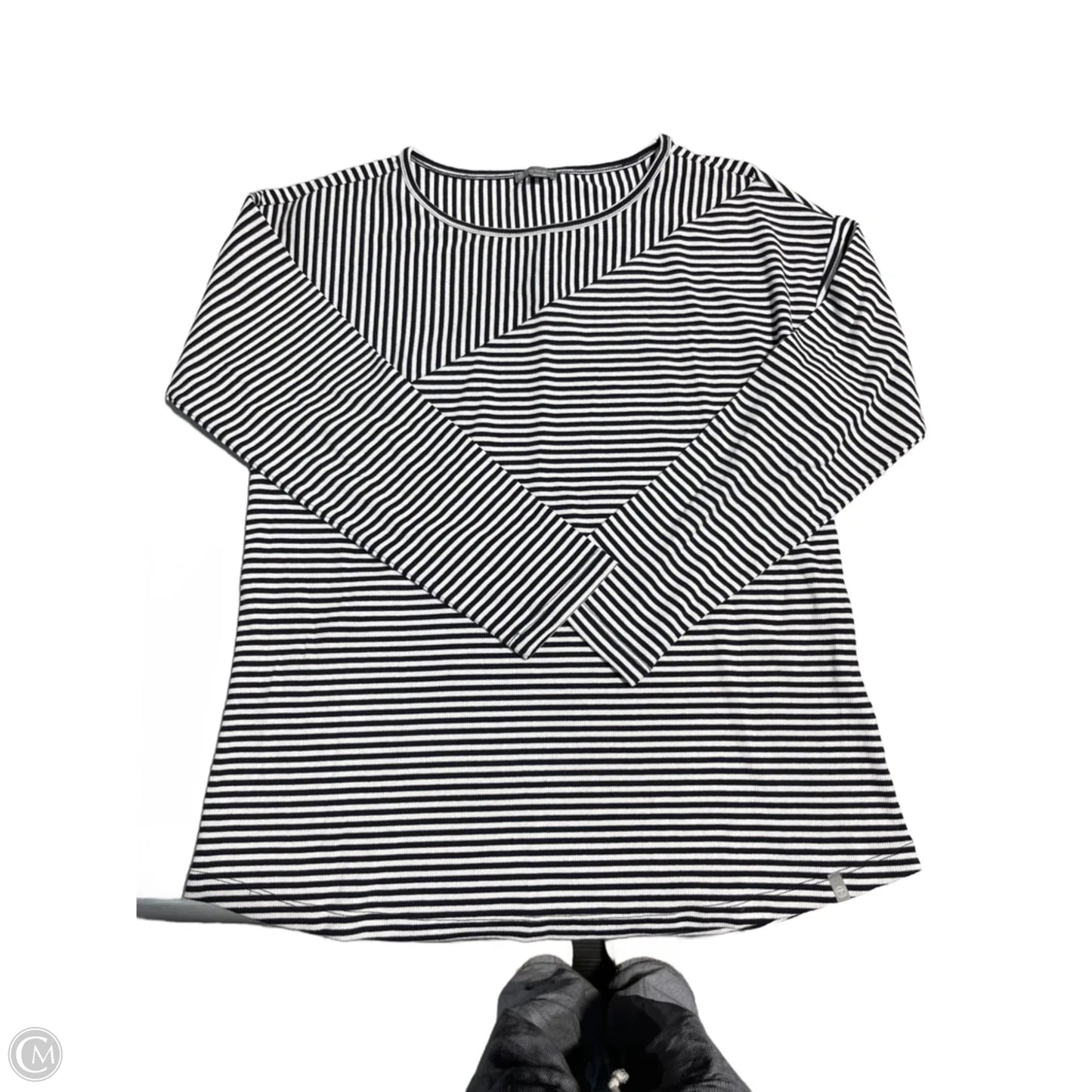 Top Long Sleeve By Talbots In Striped Pattern, Size: S