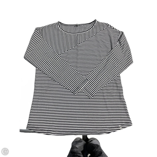 Top Long Sleeve By Talbots In Striped Pattern, Size: S