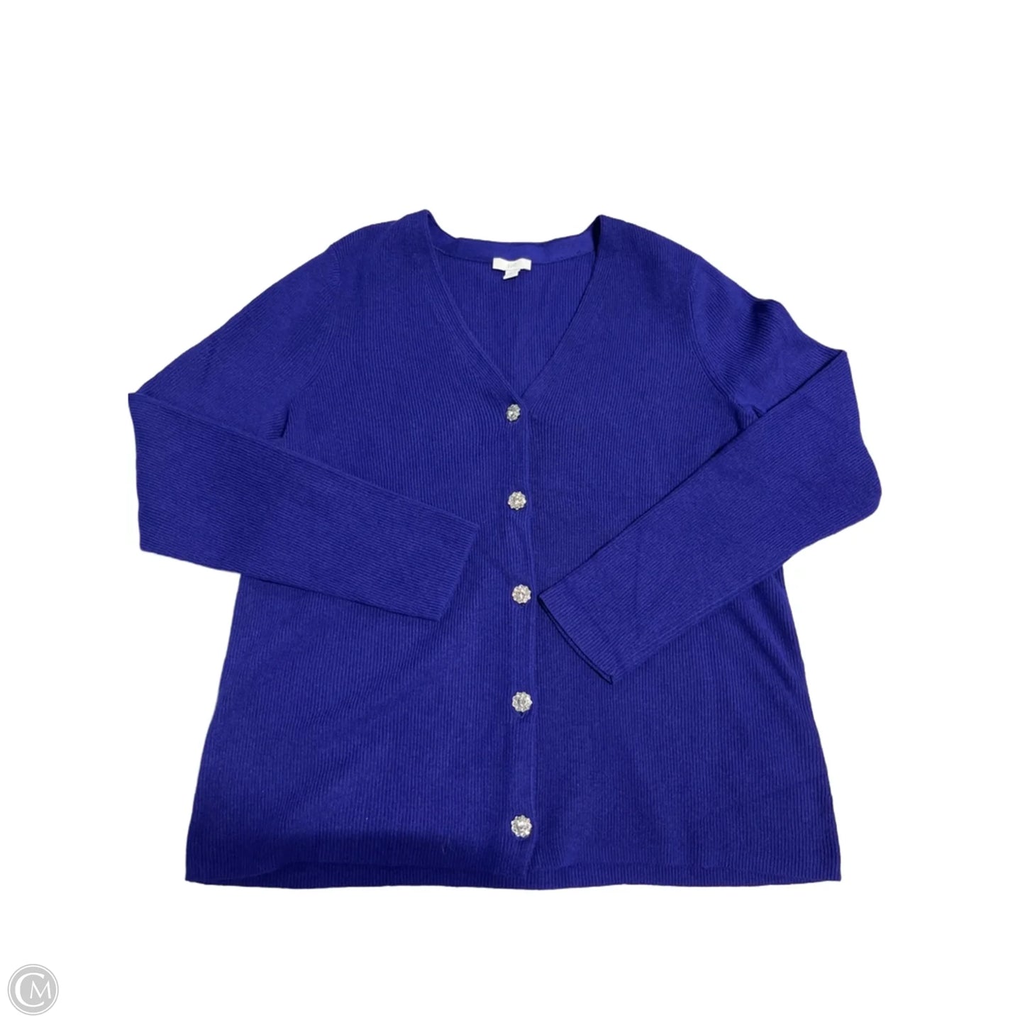 Sweater Cardigan By J. Jill In Purple, Size: M