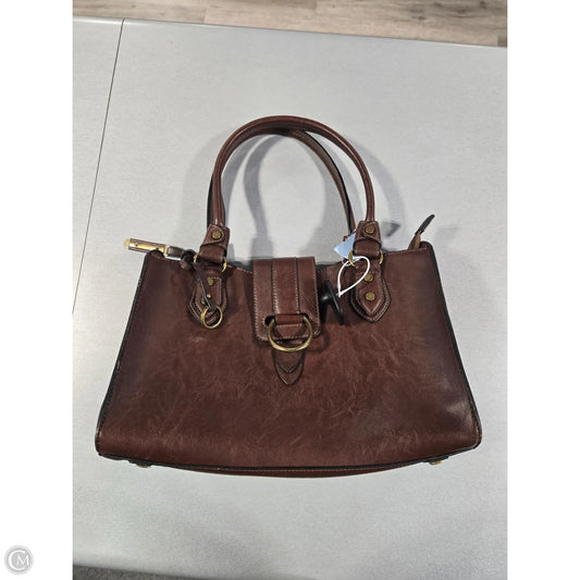 Crossbody Leather By Simply Noelle, Size: Medium