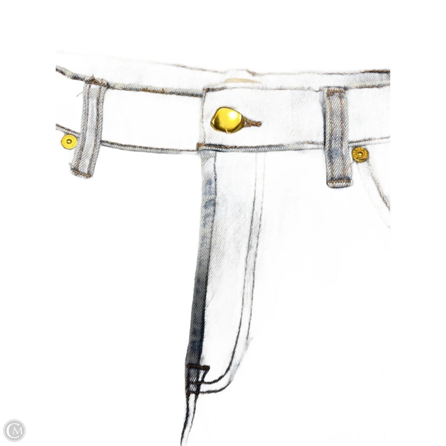 Jeans Straight By Oat In Blue Denim, Size: 4