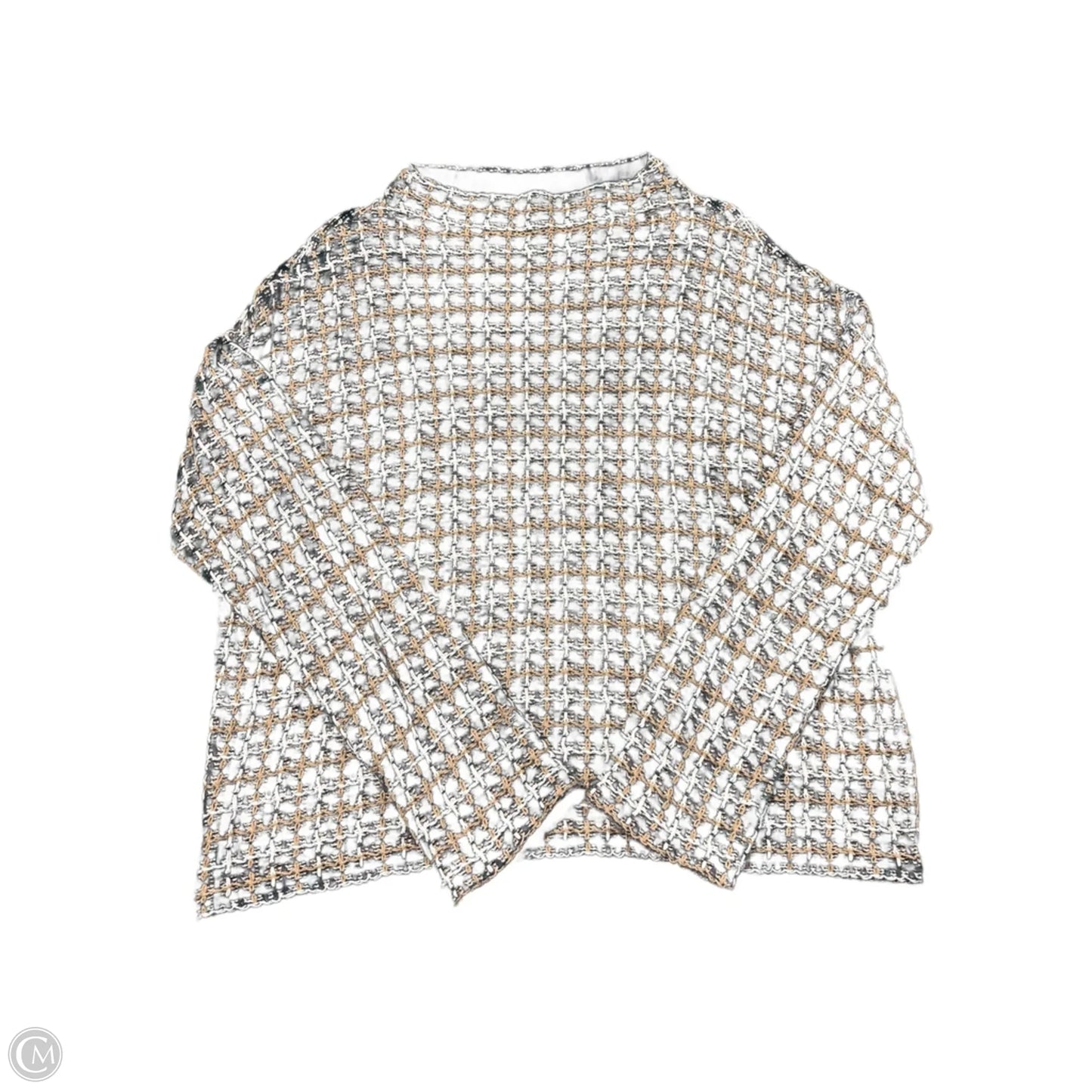 Sweater By Ann Taylor In Grey, Size: L