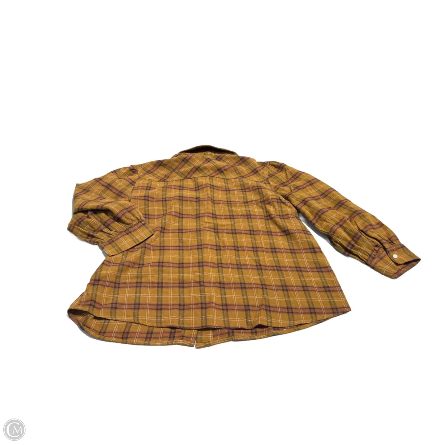 Top Long Sleeve By Entro In Brown, Size: L