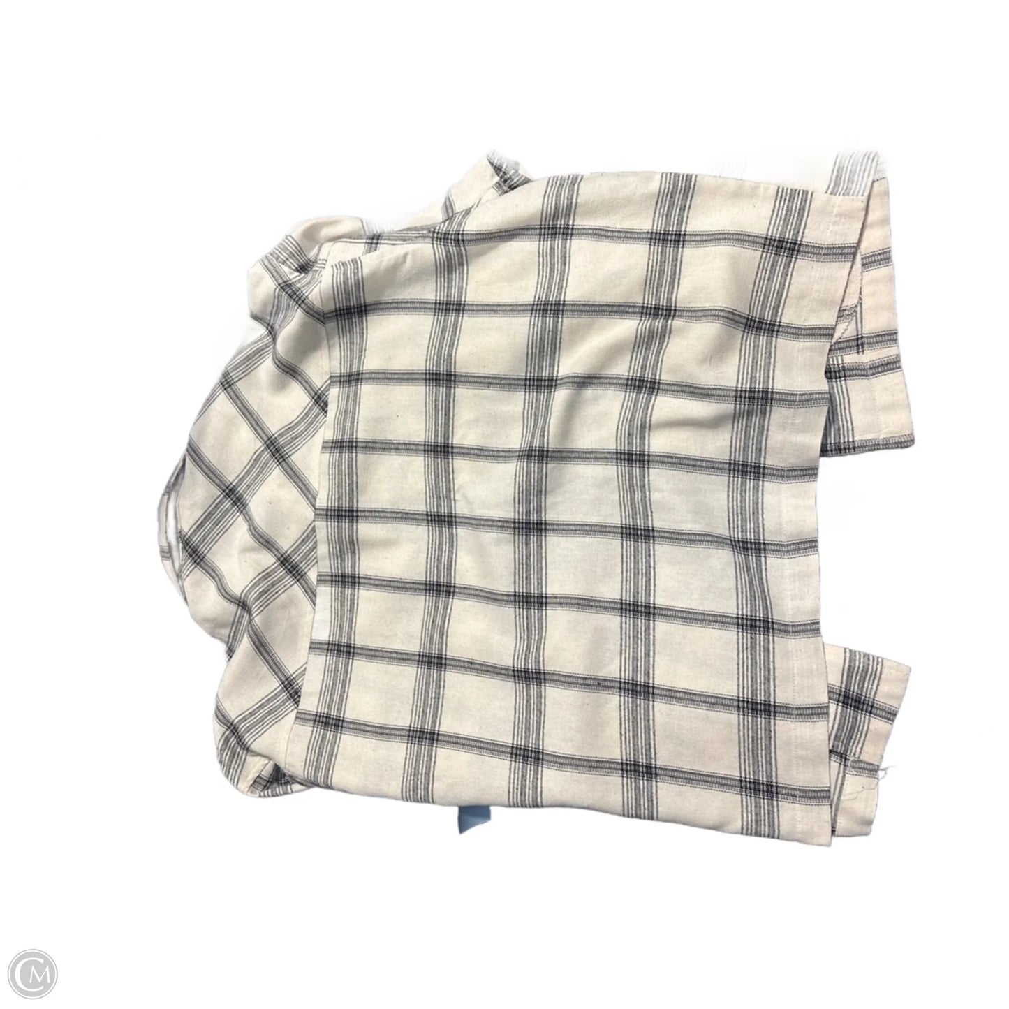 Top Long Sleeve By Cmc In Plaid Pattern, Size: M