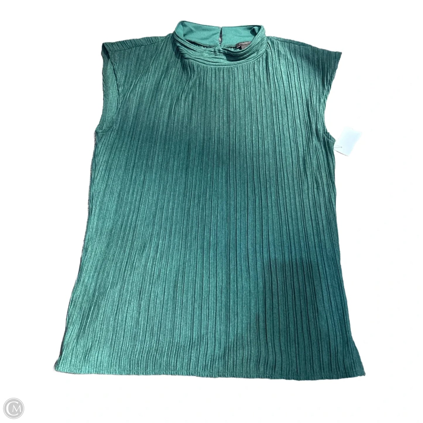 Top Sleeveless By Ann Taylor In Green, Size: L