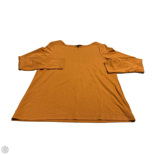 Top Long Sleeve Basic By Banana Republic In Tan, Size: L