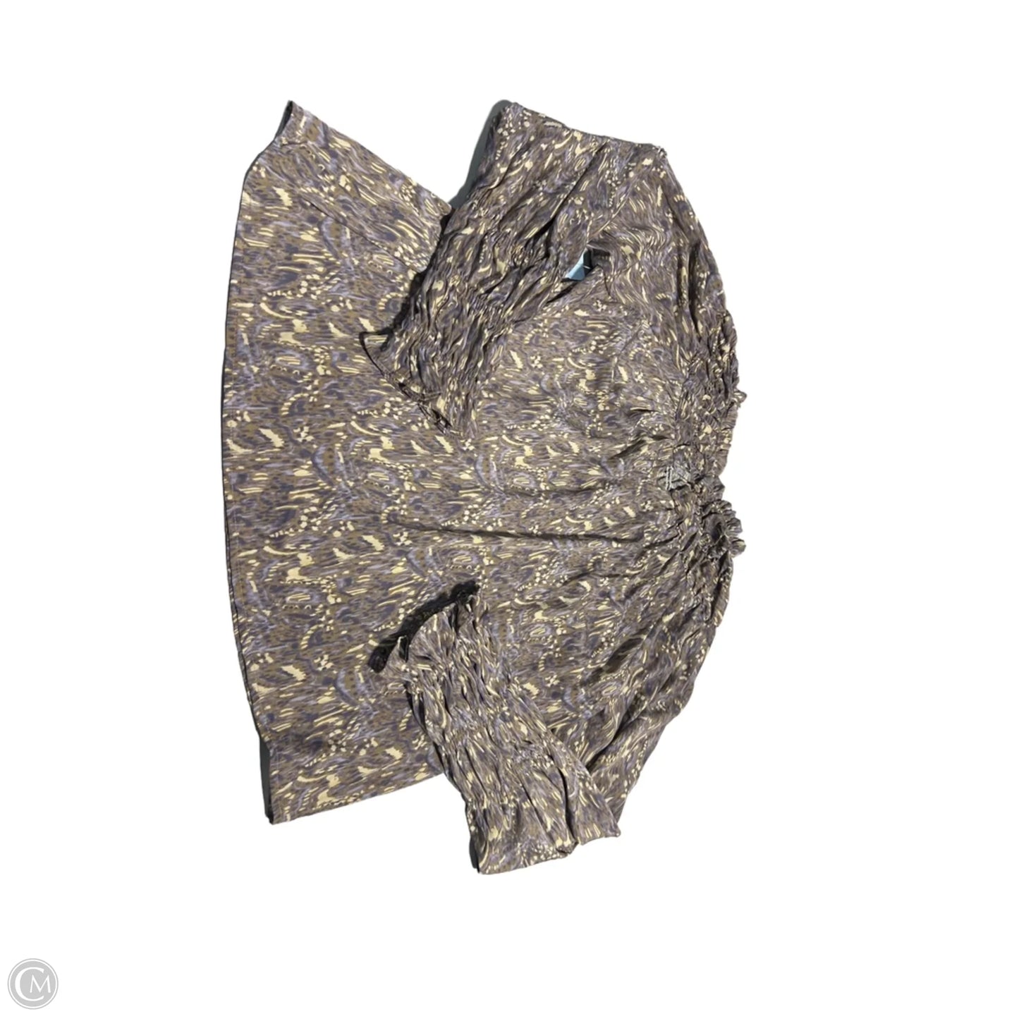 Top Long Sleeve By Thml In Purple & Tan, Size: L