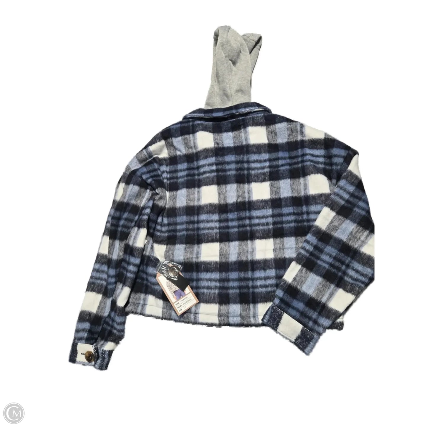 Top Long Sleeve By Ci Sono In Plaid Pattern, Size: S