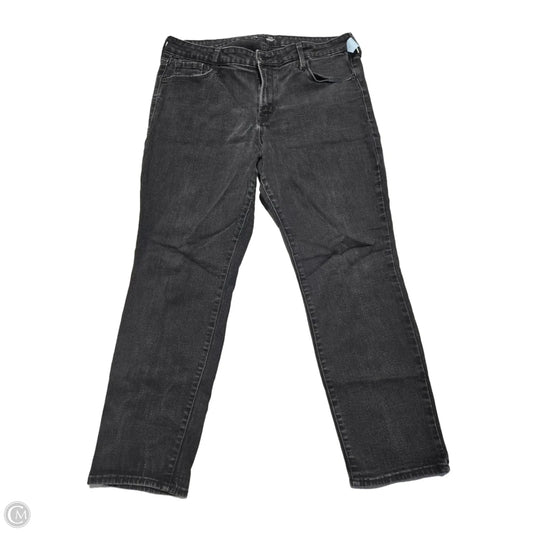 Jeans Skinny By Old Navy In Black Denim, Size: 16