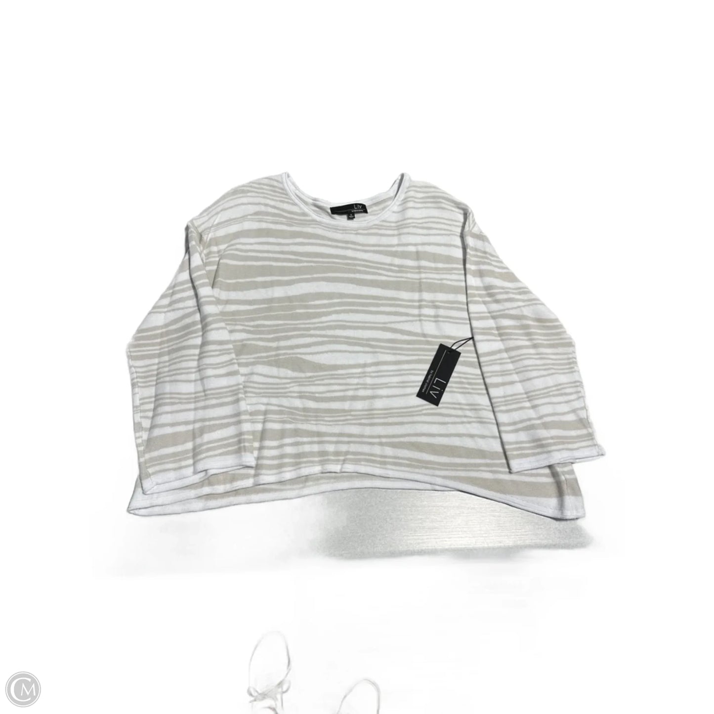 Sweater By Habitat In Tan & White, Size: S