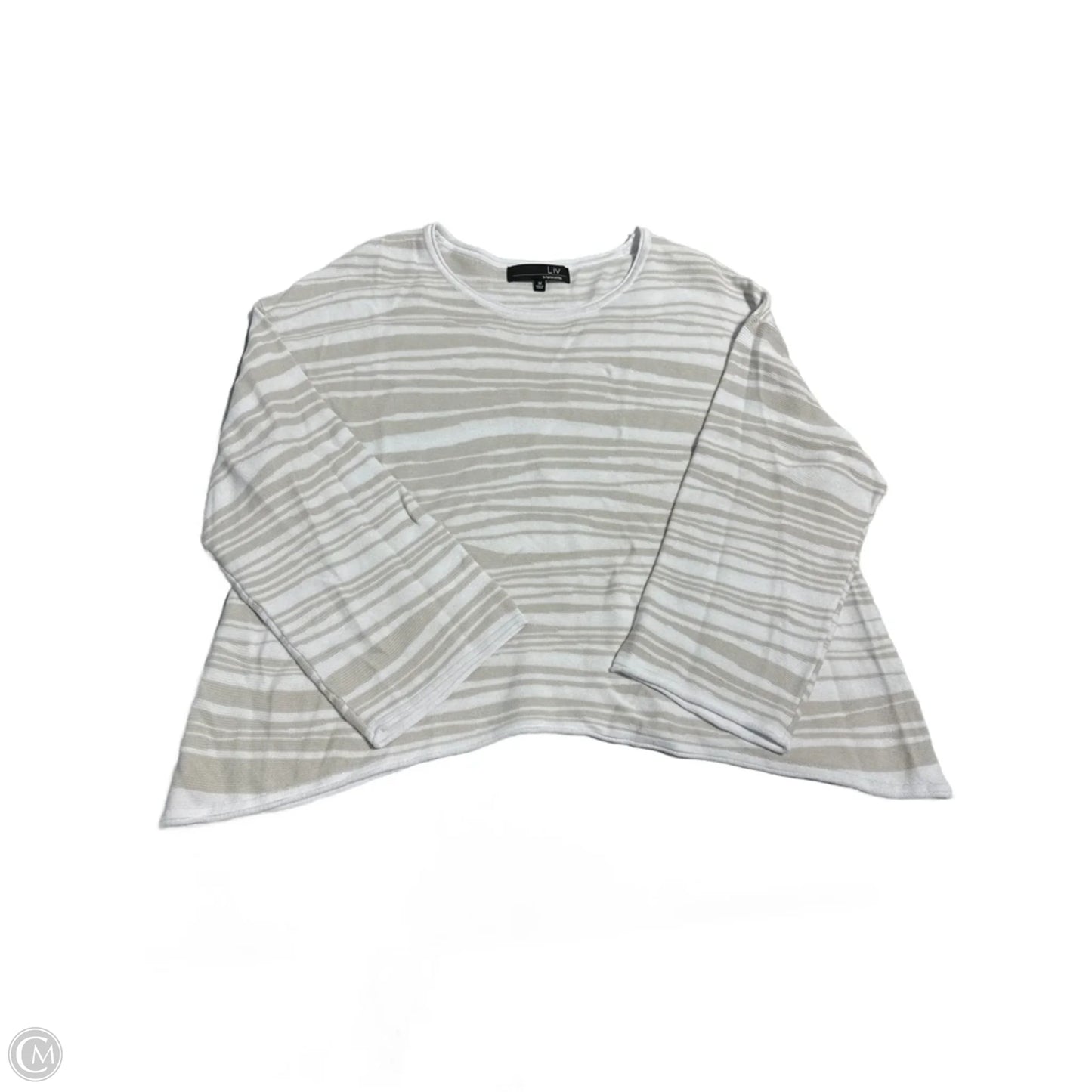 Sweater By Habitat In Tan & White, Size: M
