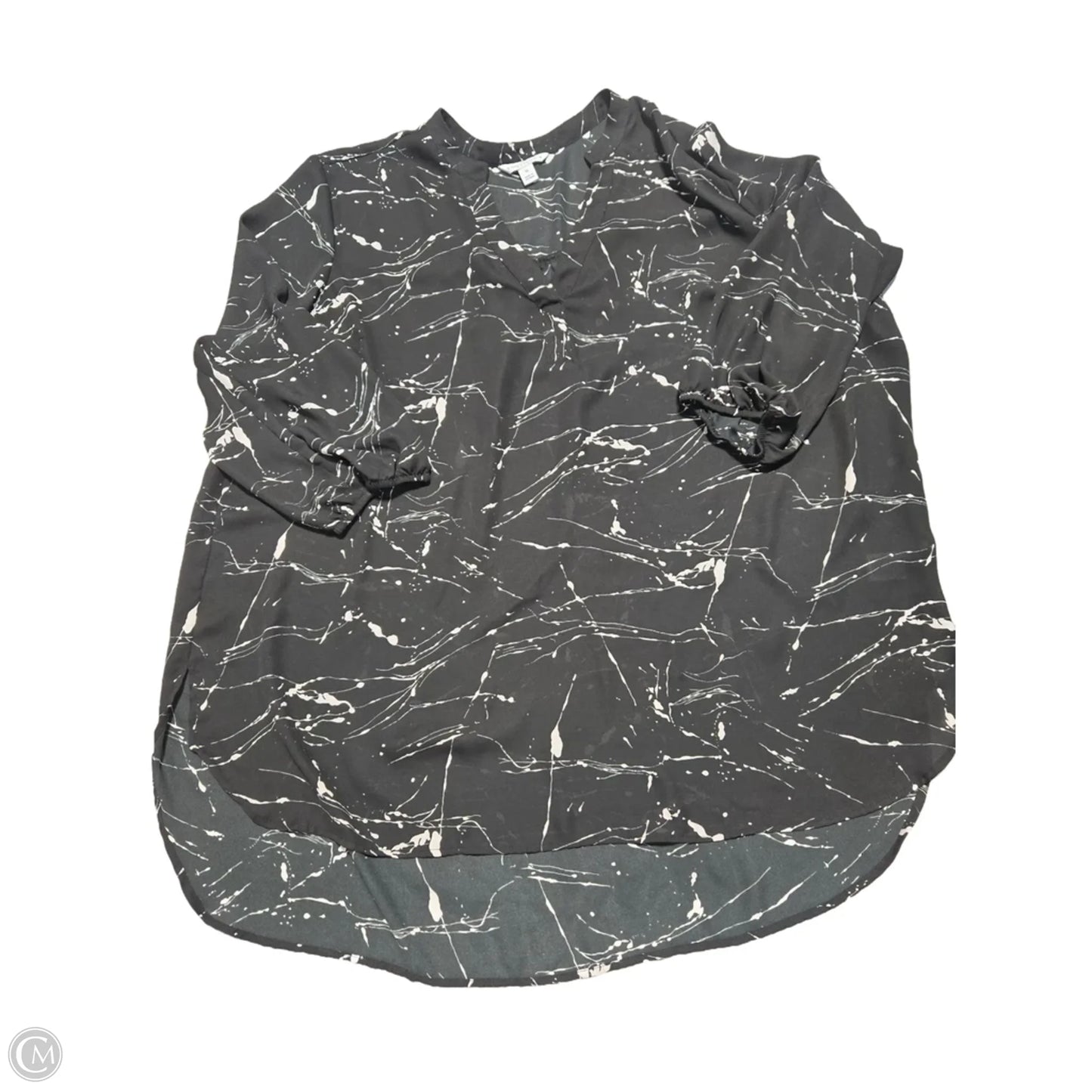 Top 3/4 Sleeve By Boutique + In Black, Size: 1x