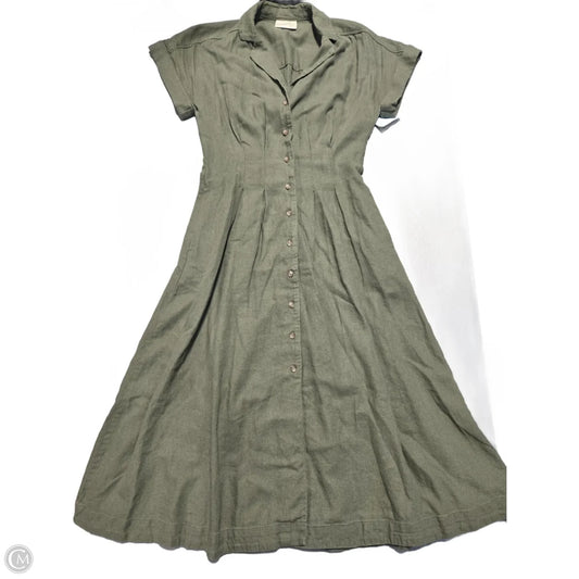 Dress Casual Midi By Universal Thread In Green, Size: S