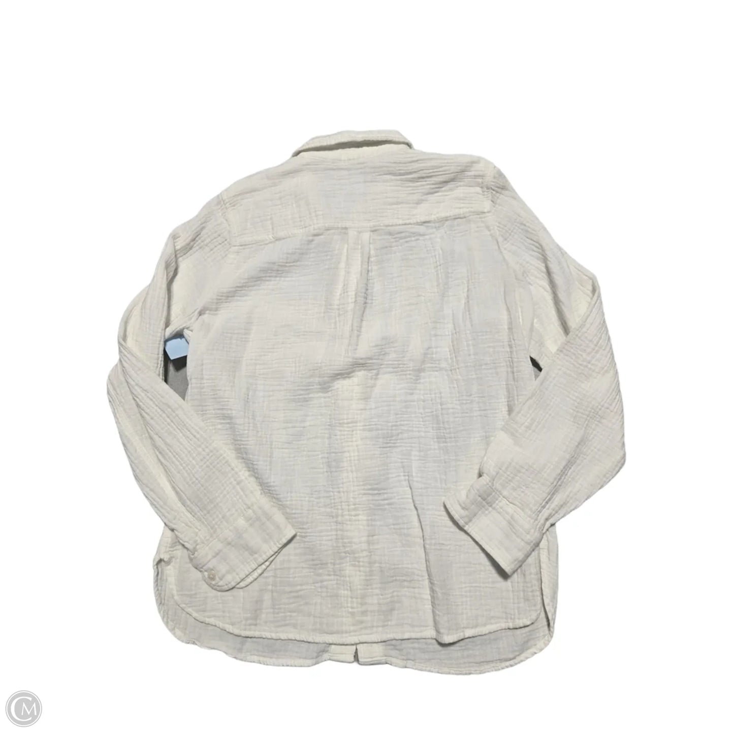 Top Long Sleeve By J. Crew In White, Size: M