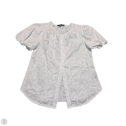 Top Short Sleeve By Simply Vera In White, Size: S